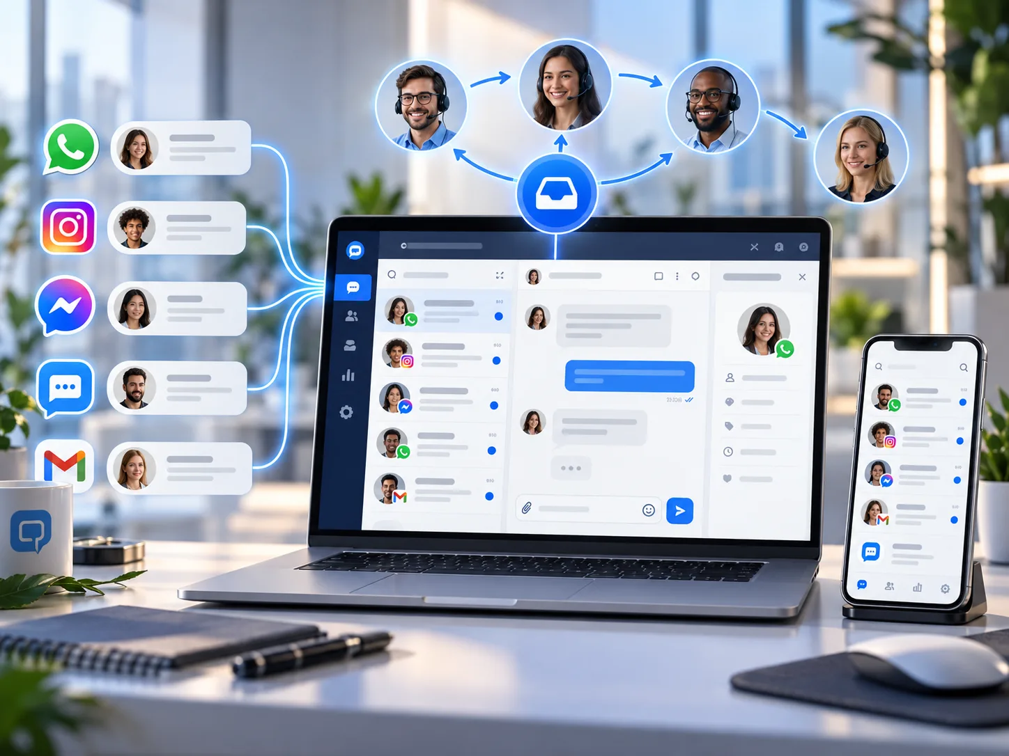 Upsync Omnichannel — Atendimento Unificado